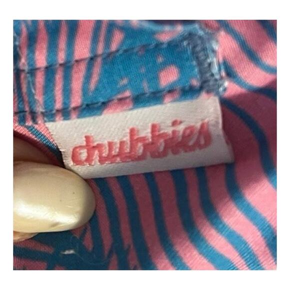 CHUBBIES | Pink and Blue Palm Print Swim Trunks | Size Large - Picture 3 of 7